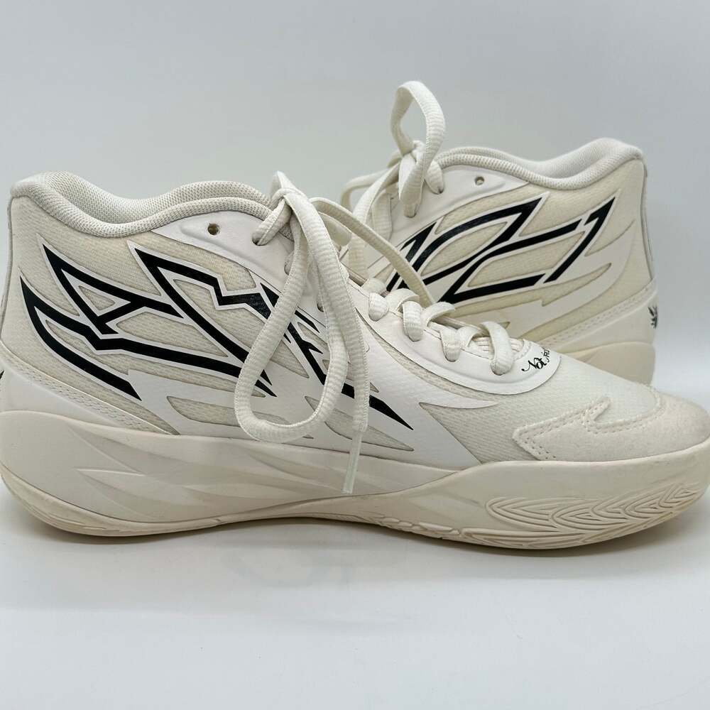 Puma MB.02 Jr Whispers Ivory & Black LaMelo Youth Size 6 - Picture 7 of 11